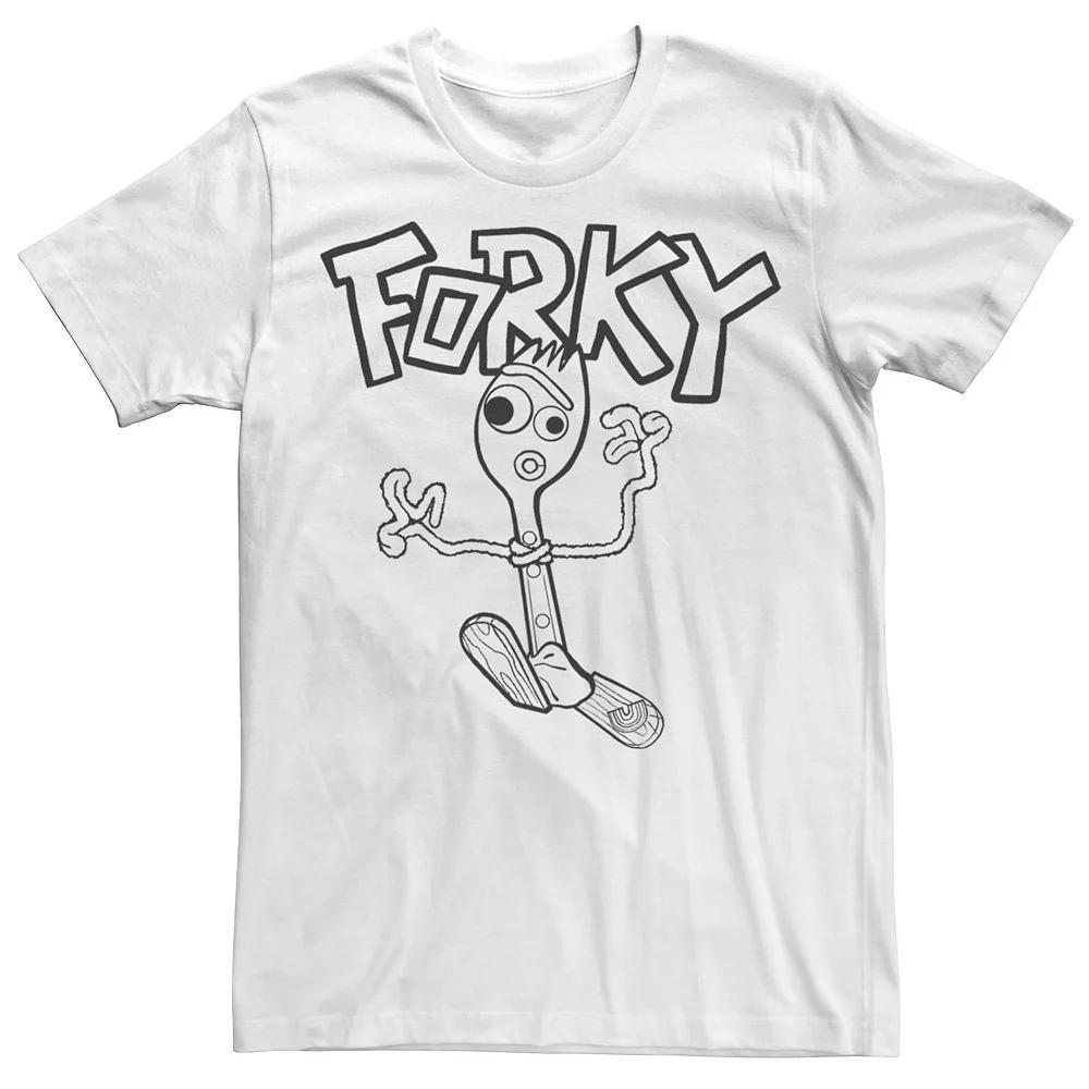 Disney / Pixar's Toy Story Forky Men's Doodle Tee, Size: Large, White Product Image