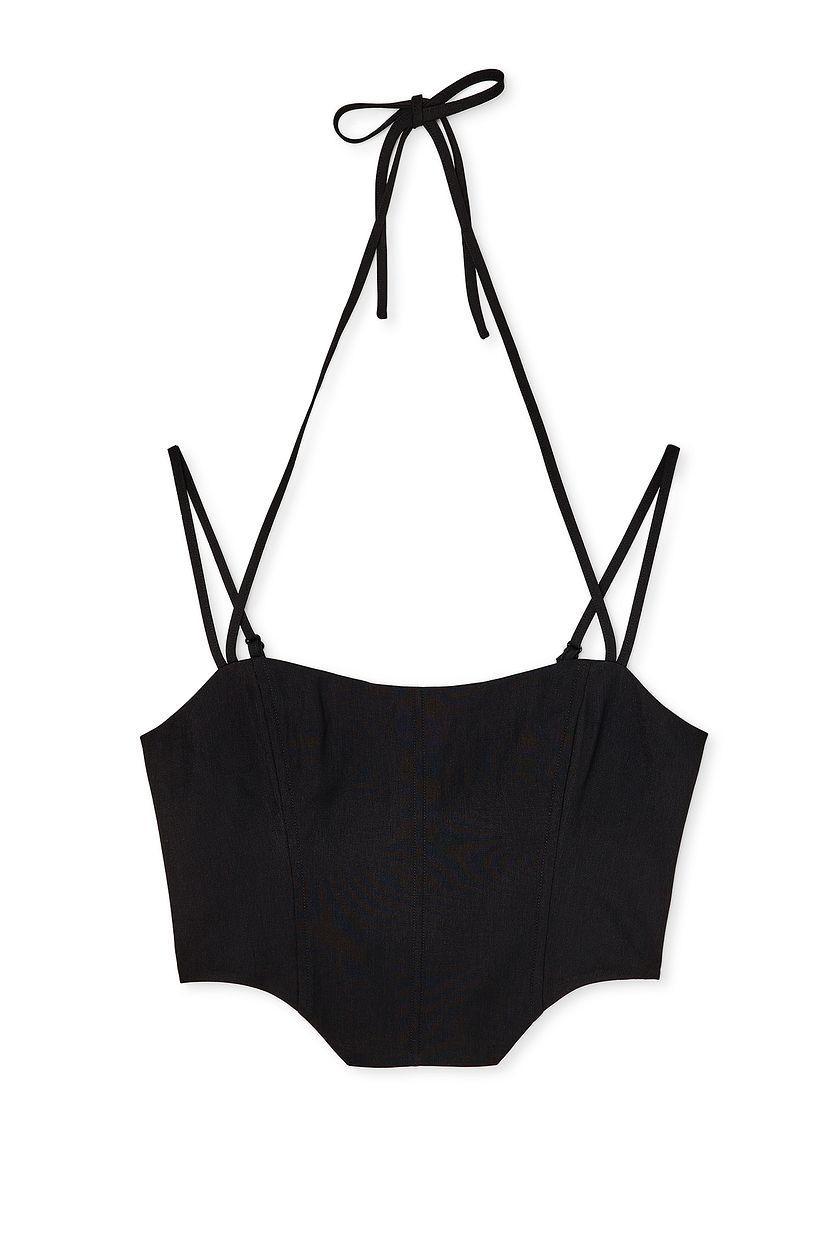 Smock Back Strap Detail Corset Top Product Image