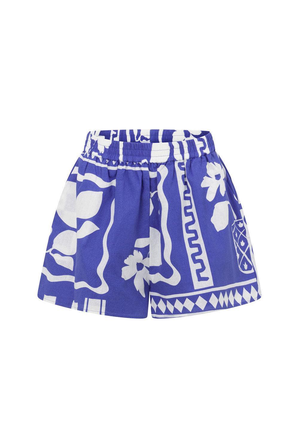 Seona Shorts - Lemoni Blue Product Image