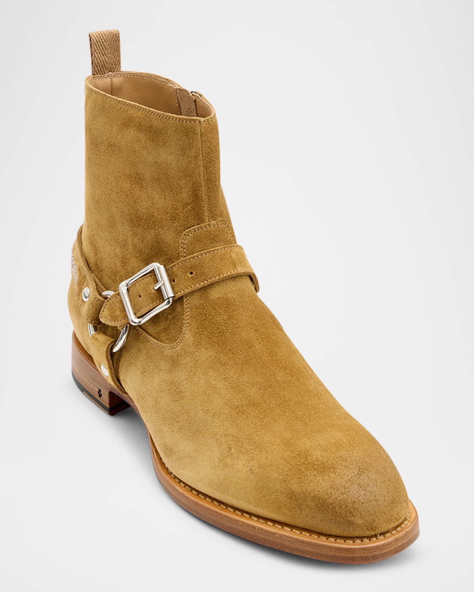 Men's Regent Harness Suede Ankle Boots Product Image