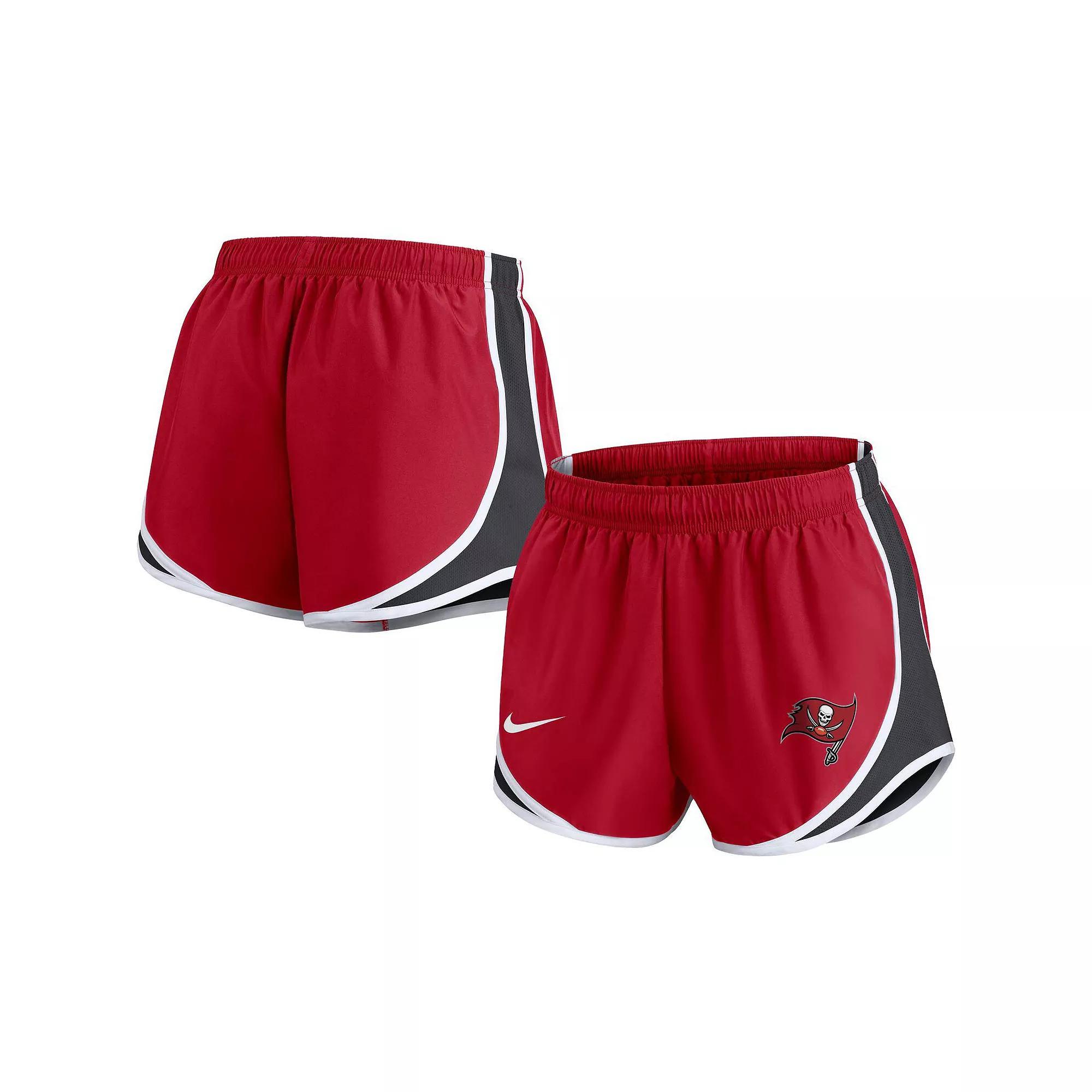 Women's Nike Red Tampa Bay Buccaneers Performance Tempo Shorts,  Product Image