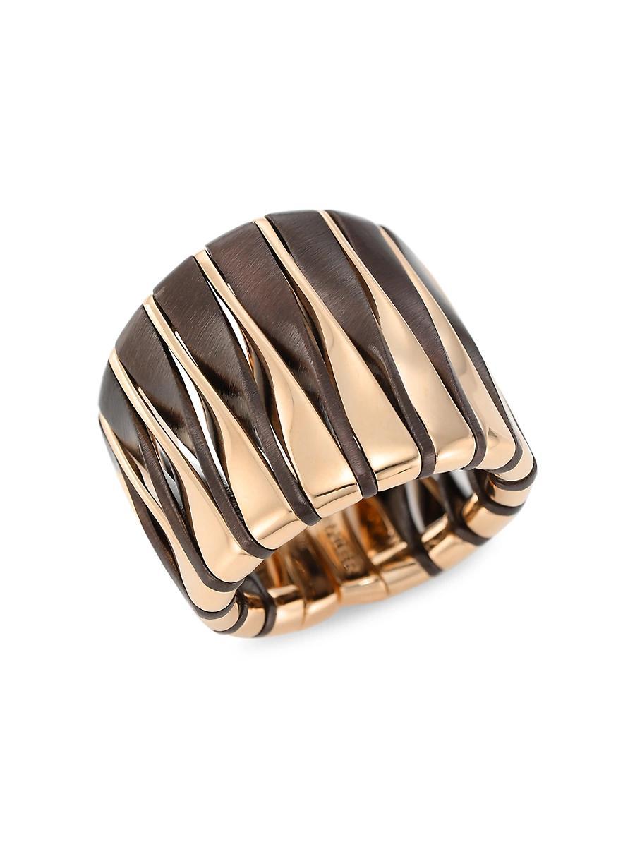 Womens Coucher Du Soleil 18K Rose Gold & Bronze Tapered Ring Product Image