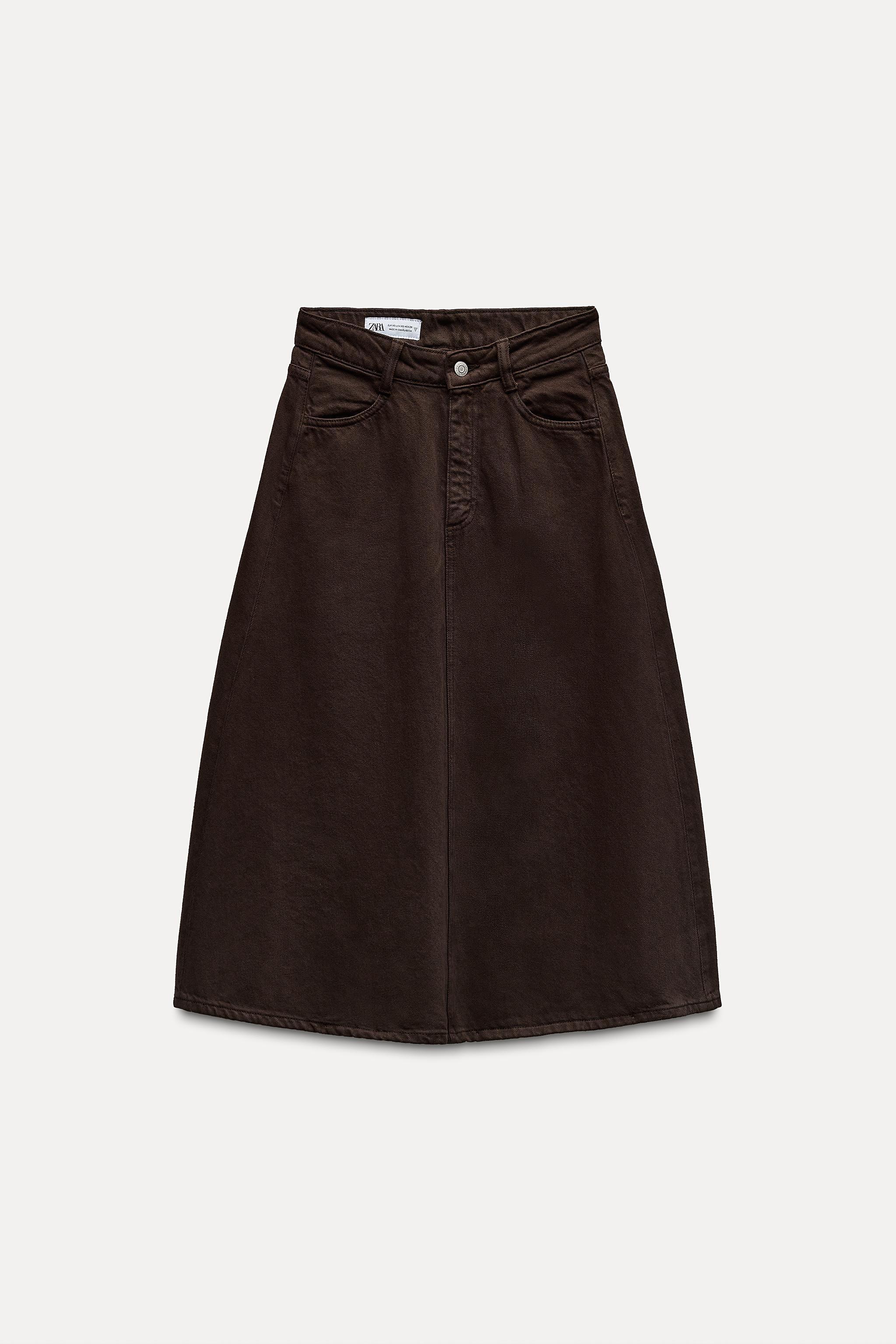 TRF COLOR DENIM SKIRT Product Image