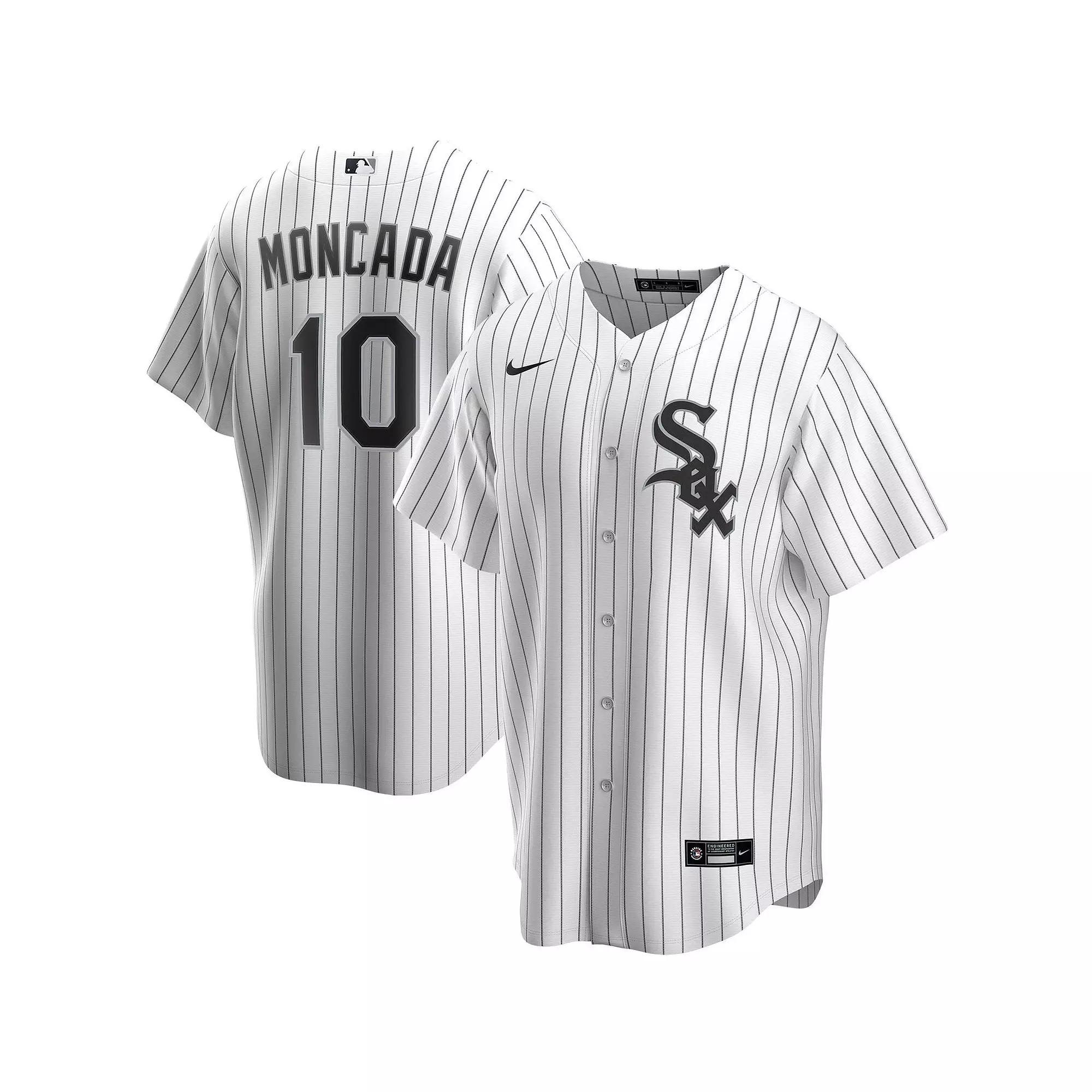 Men's Nike Yoan Moncada White Chicago White Sox Home Replica Player Name Jersey, Size: Large Product Image