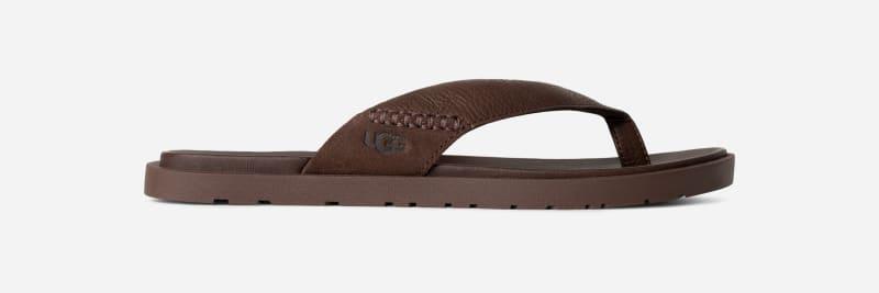 UGG Mens Seaside II Flip Leather/Suede Sandals Product Image