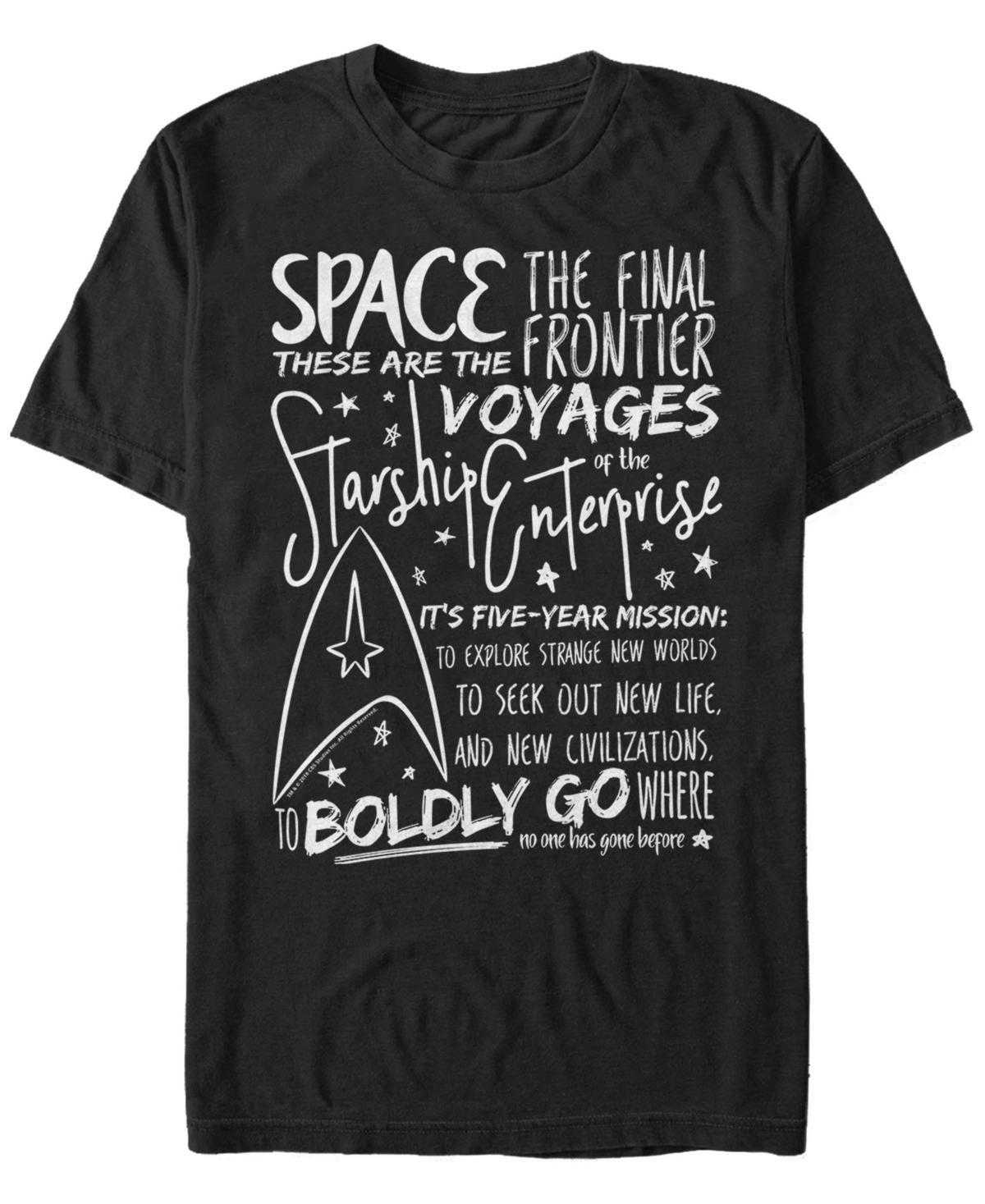 Men's Star Trek: The Original Series Sketchbook Speech Tee, Size: XXL, Black Product Image