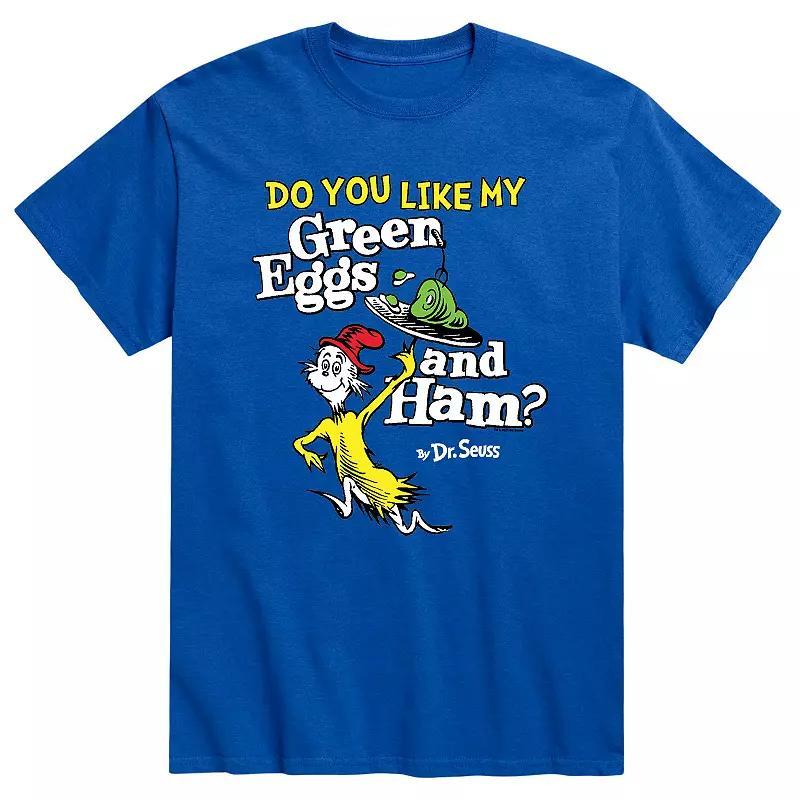 Men's Dr. Seuss Eggs And Ham Tee, Size: XXL, Gray Product Image