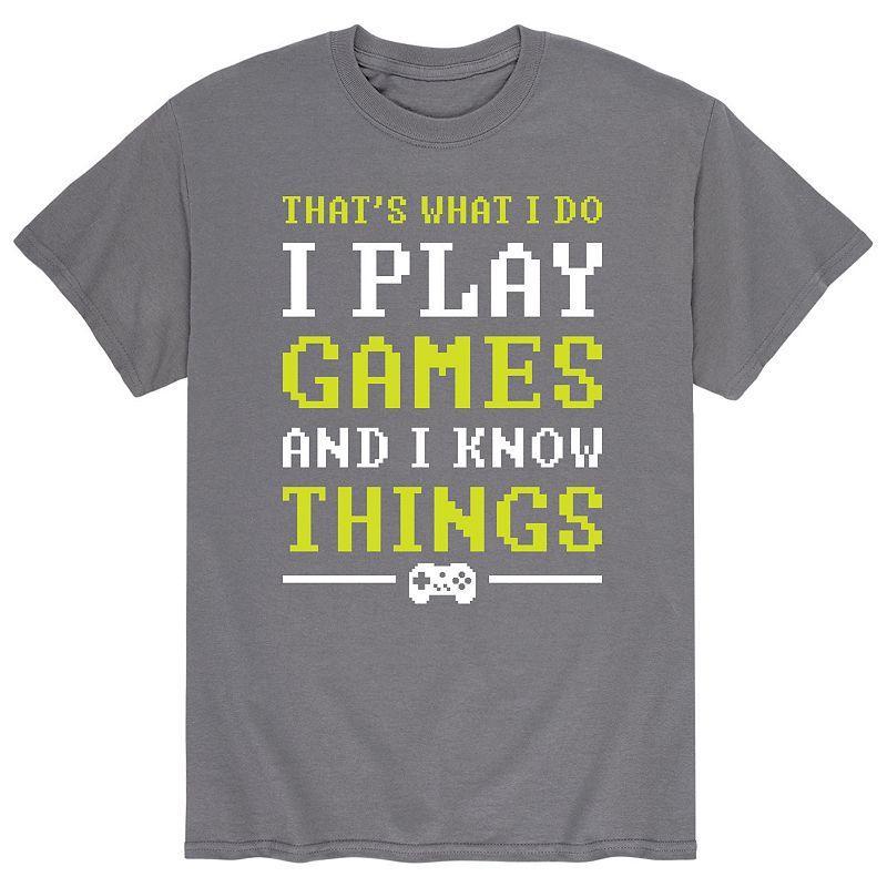 Mens Play Games And I Know Things Tee Product Image