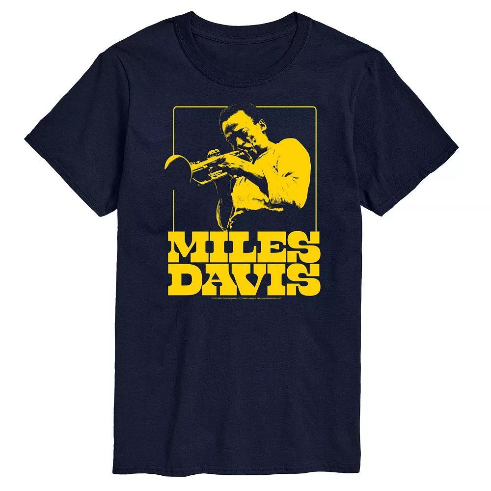 Big & Tall Miles Davis Tee, Men's, Size: 3XB, Blue Product Image