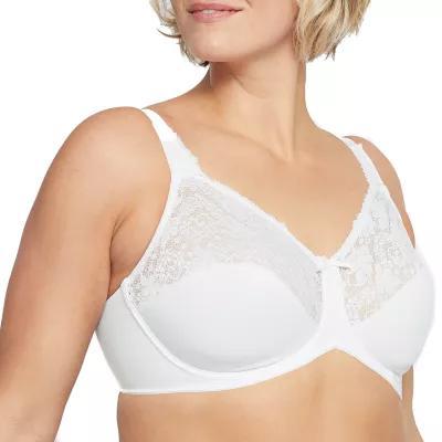 Lilyette by Bali Full-Coverage Minimizer Underwire Bra LY0428, Women's, Size: 42 Dd, White Product Image