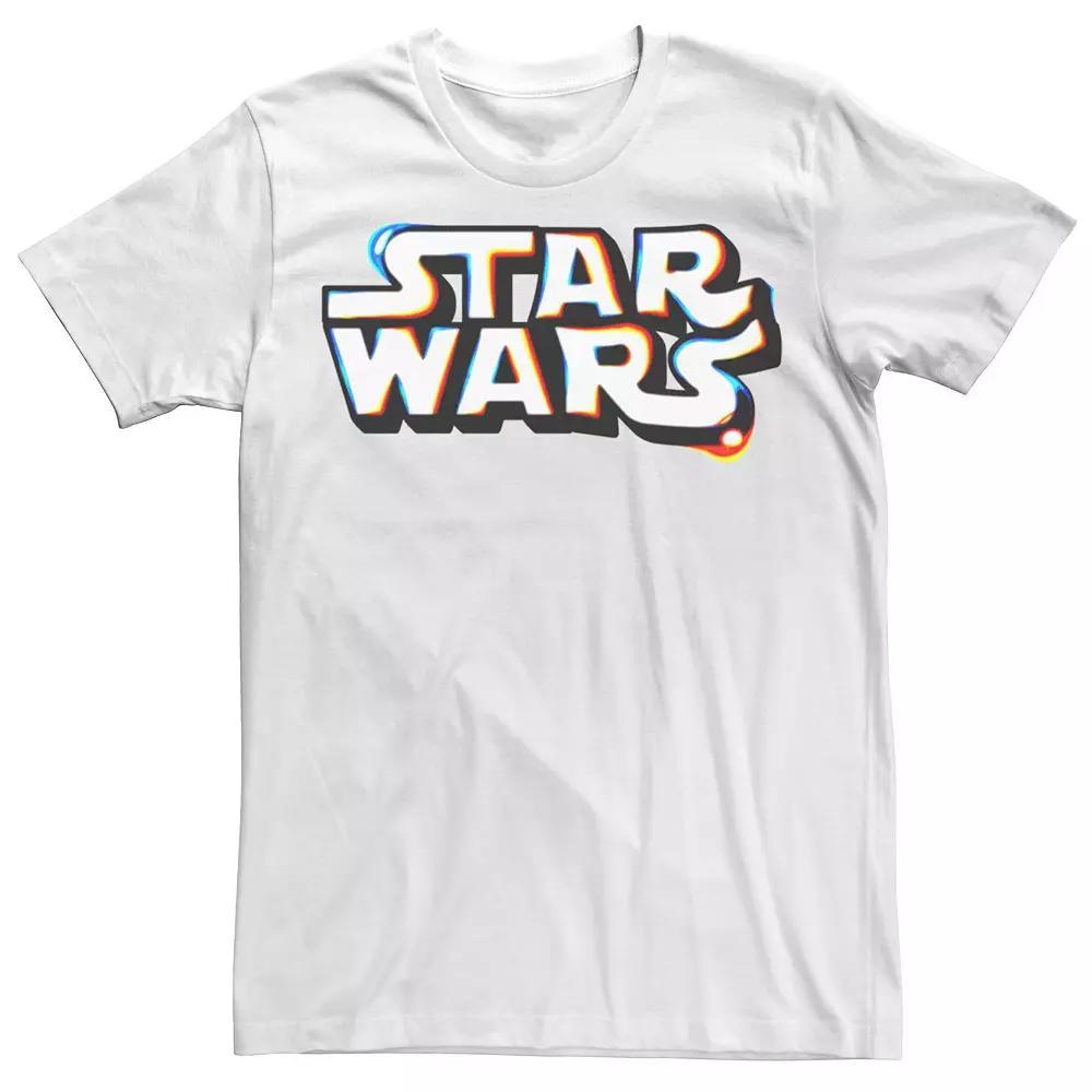 Mens Star Wars Thermal Text Logo Tee Product Image