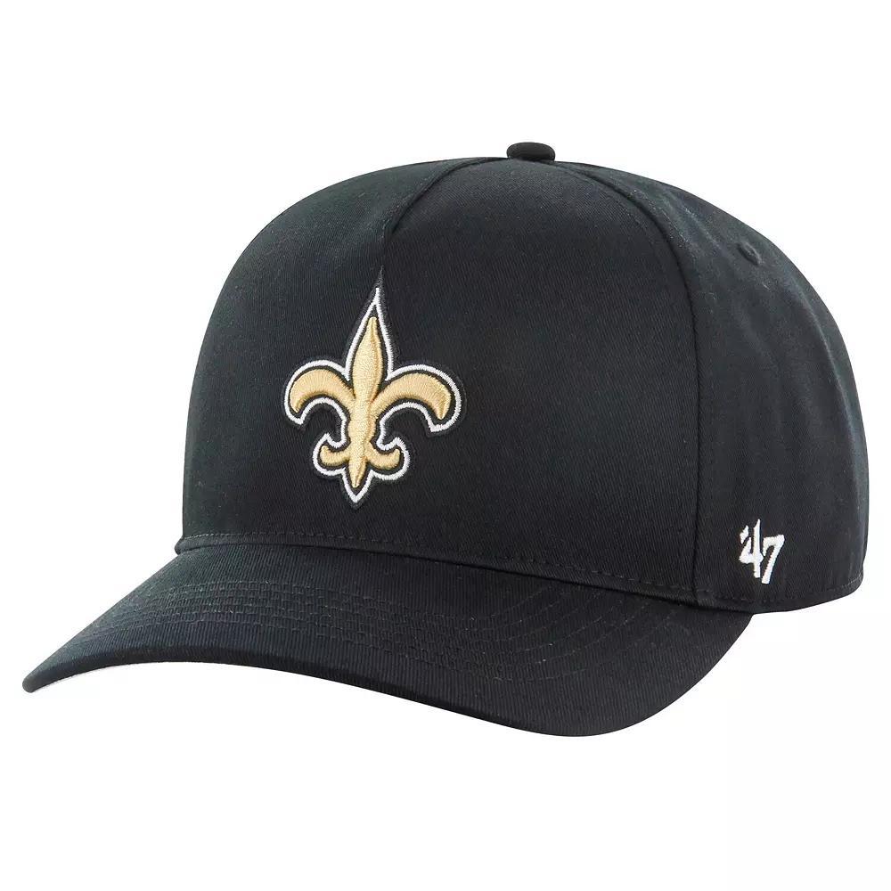 Men's '47 Black New Orleans Saints Hitch Adjustable Hat Product Image