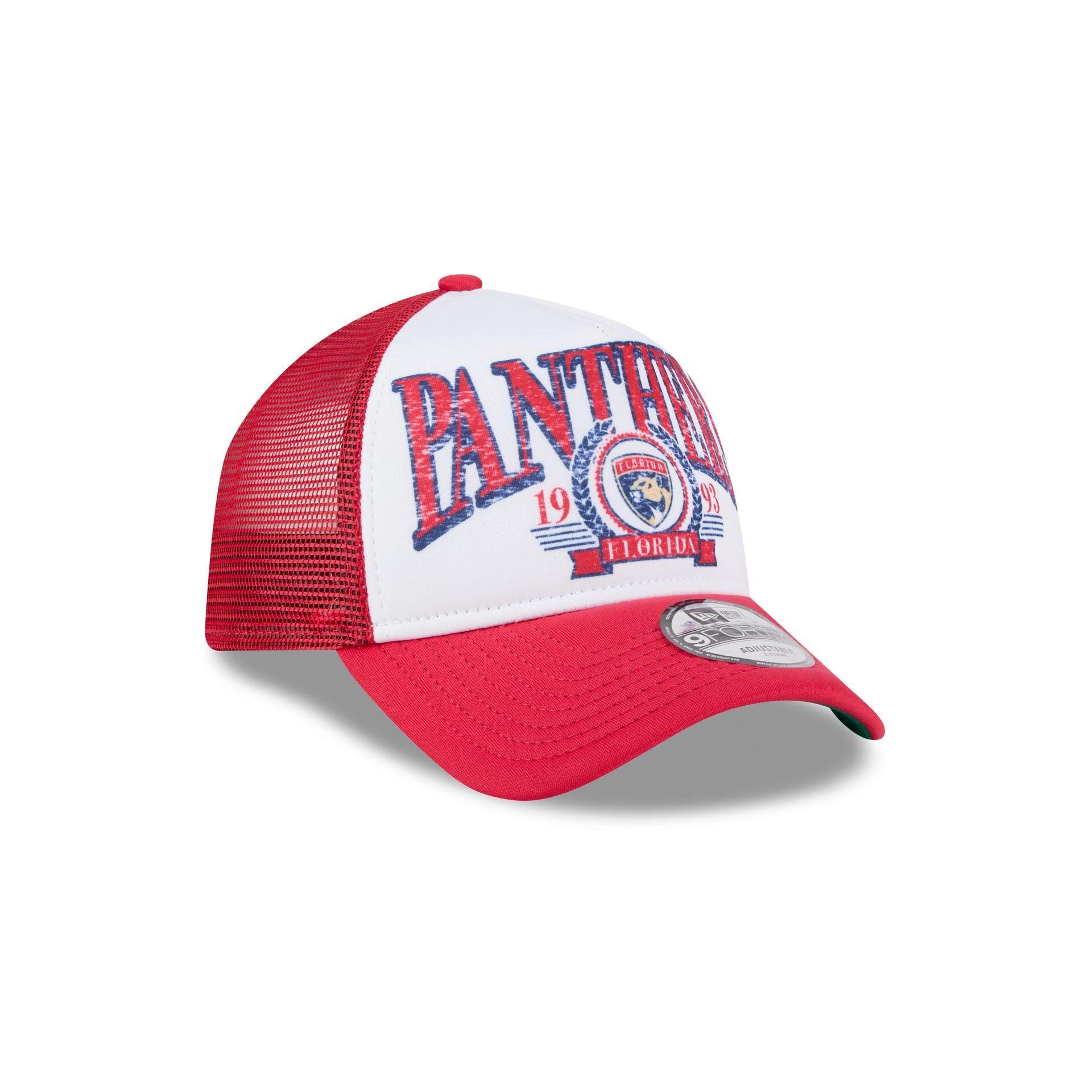 Florida Panthers Distressed 9FORTY A-Frame Trucker Hat Male Product Image