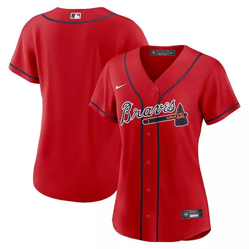 Womens Nike Atlanta Braves Alternate Replica Team Jersey Product Image