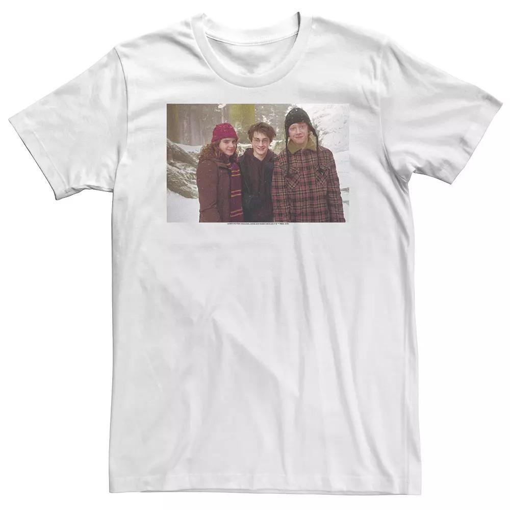 Big & Tall Harry Potter Hermione Ron & Harry Snow Portrait Tee, Men's,  Product Image