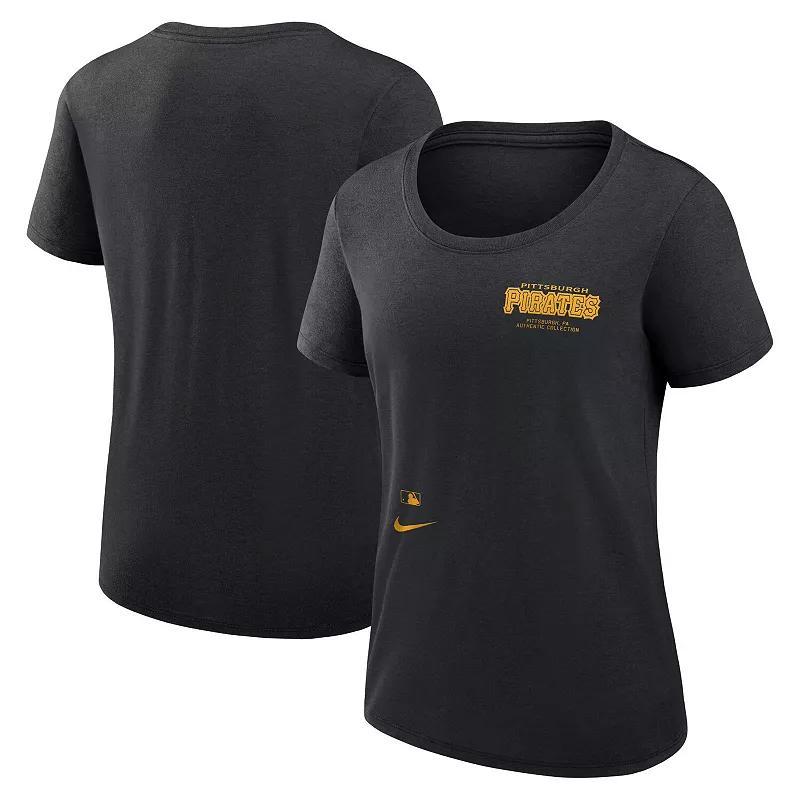 Womens Nike Royal Texas Rangers Authentic Collection Performance Scoop Neck T-Shirt Product Image