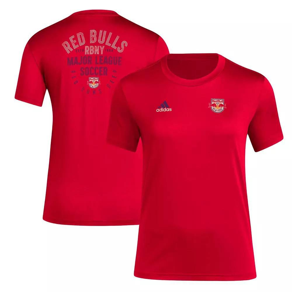 Women's adidas Red New York Red Bulls Local Stoic T-Shirt, Size: XL Product Image