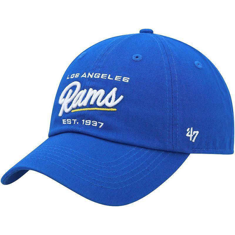 Womens 47 Royal Los Angeles Rams Sidney Clean Up Adjustable Hat Product Image