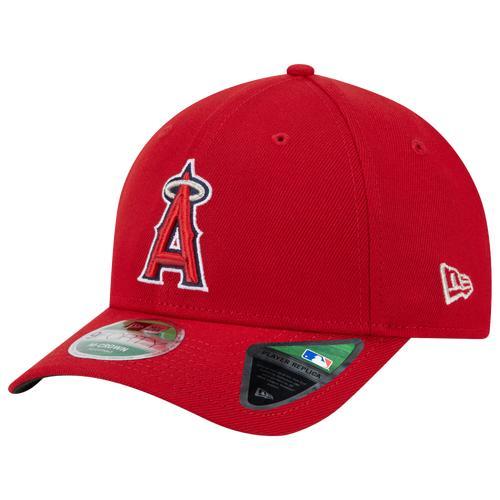 Men's New Era Red Los Angeles Angels Player Replica 9FORTY Adjustable Hat Product Image