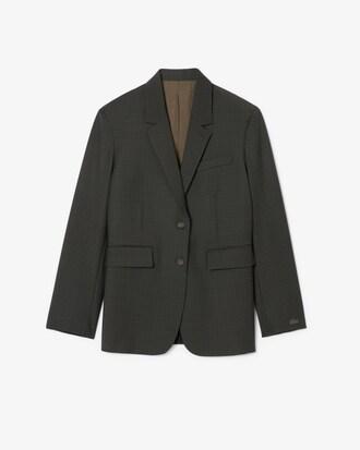 Wool Blend Checked Blazer Product Image