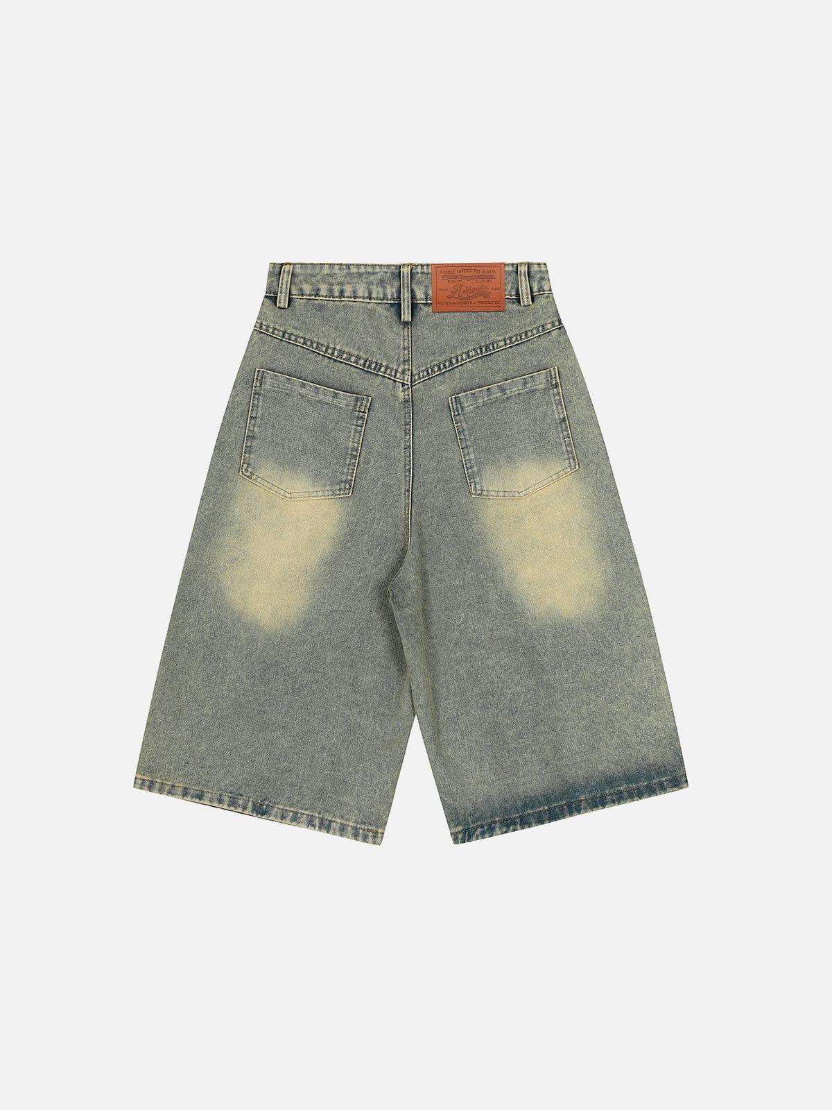 Aelfric Eden Plaid Applique Longline Jorts Product Image