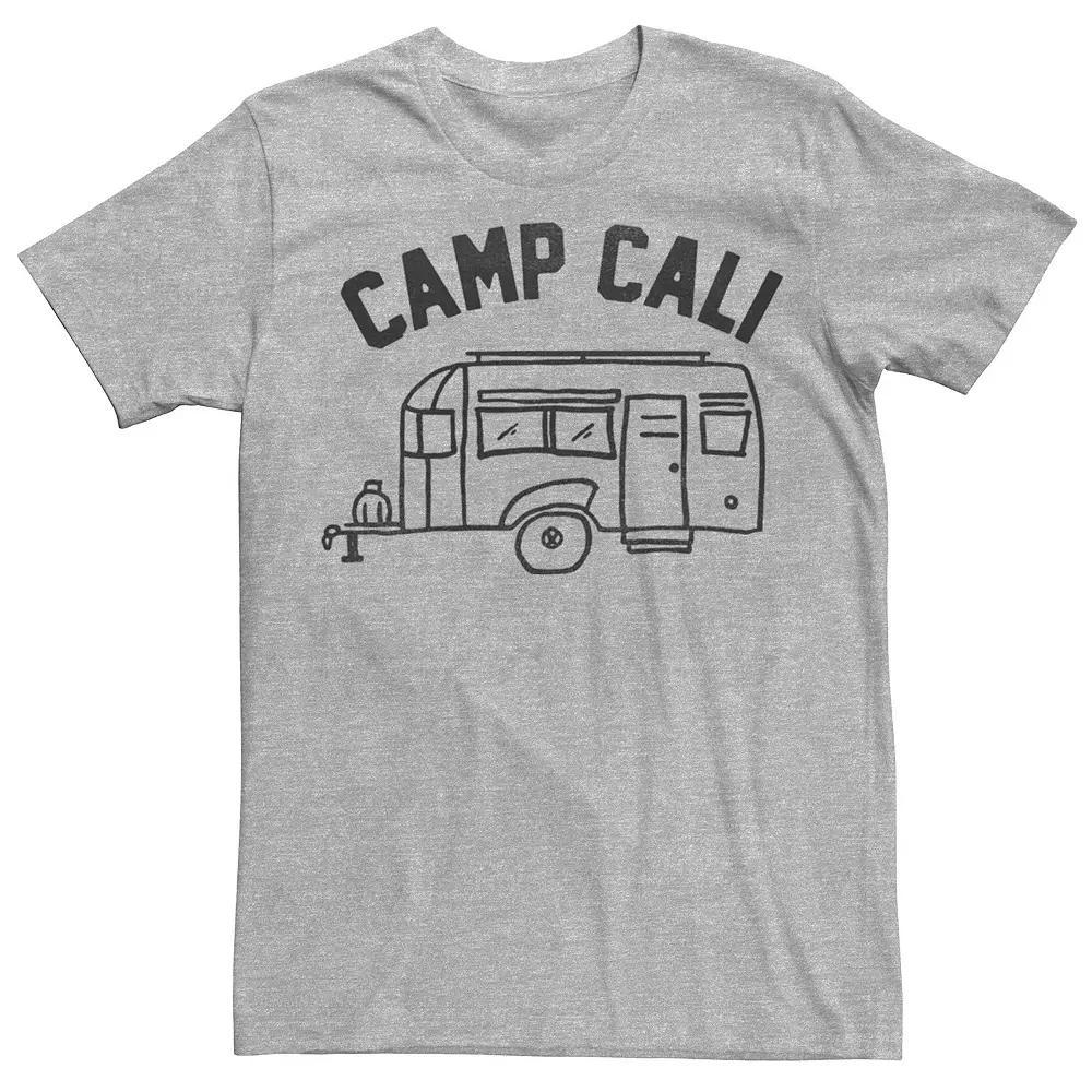 Men's Camp Cali Camper Trailer Line Art Graphic Tee,  Product Image