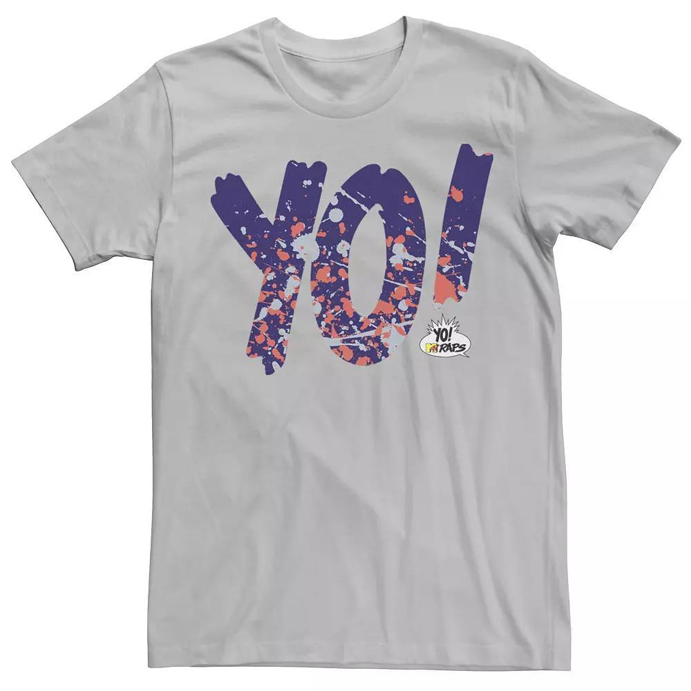 Men's Yo! MTV Raps Splattered Paint Short Sleeve Tee,  Product Image