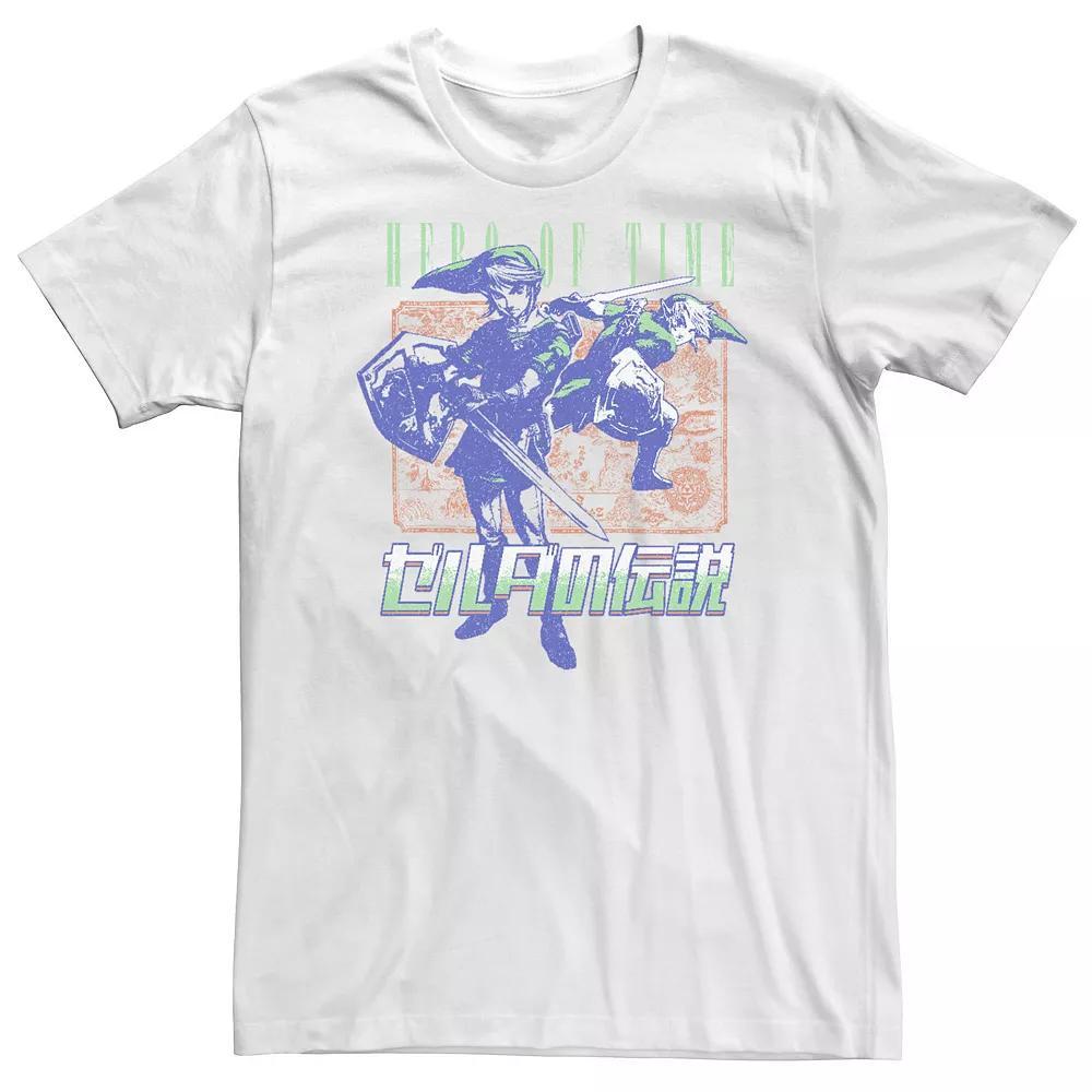 Big & Tall Nintendo The Legend Of Zelda Hero Of Time Back Vintage Tee, Men's,  Product Image