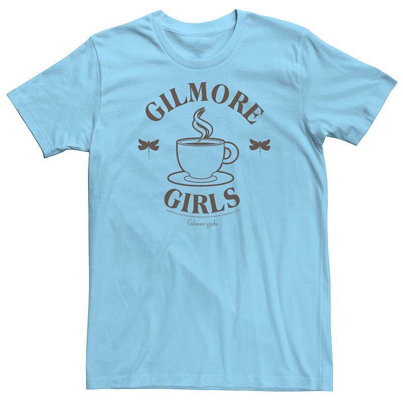 Men's Gilmore Girls Coffee Cup Logo Tee, Size: Medium, Light Blue Product Image