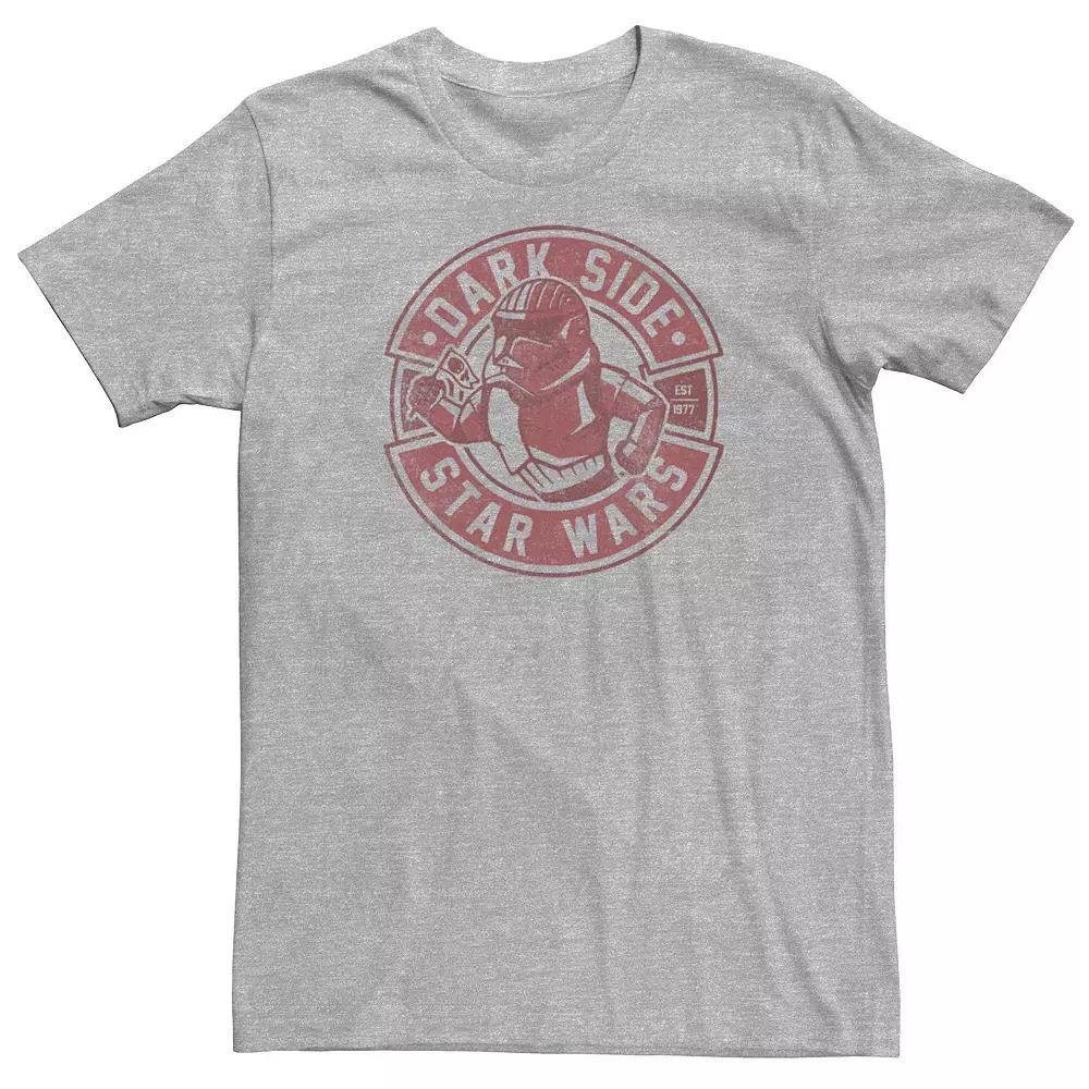 Men's Star Wars Stormtrooper Red Badge Logo Tee, Size: XXL, Athletic Grey Product Image