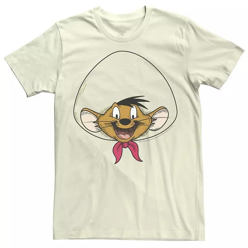 Men's Looney Tunes Speedy Gonzales Big Face Tee, Size: XXL, Natural Product Image