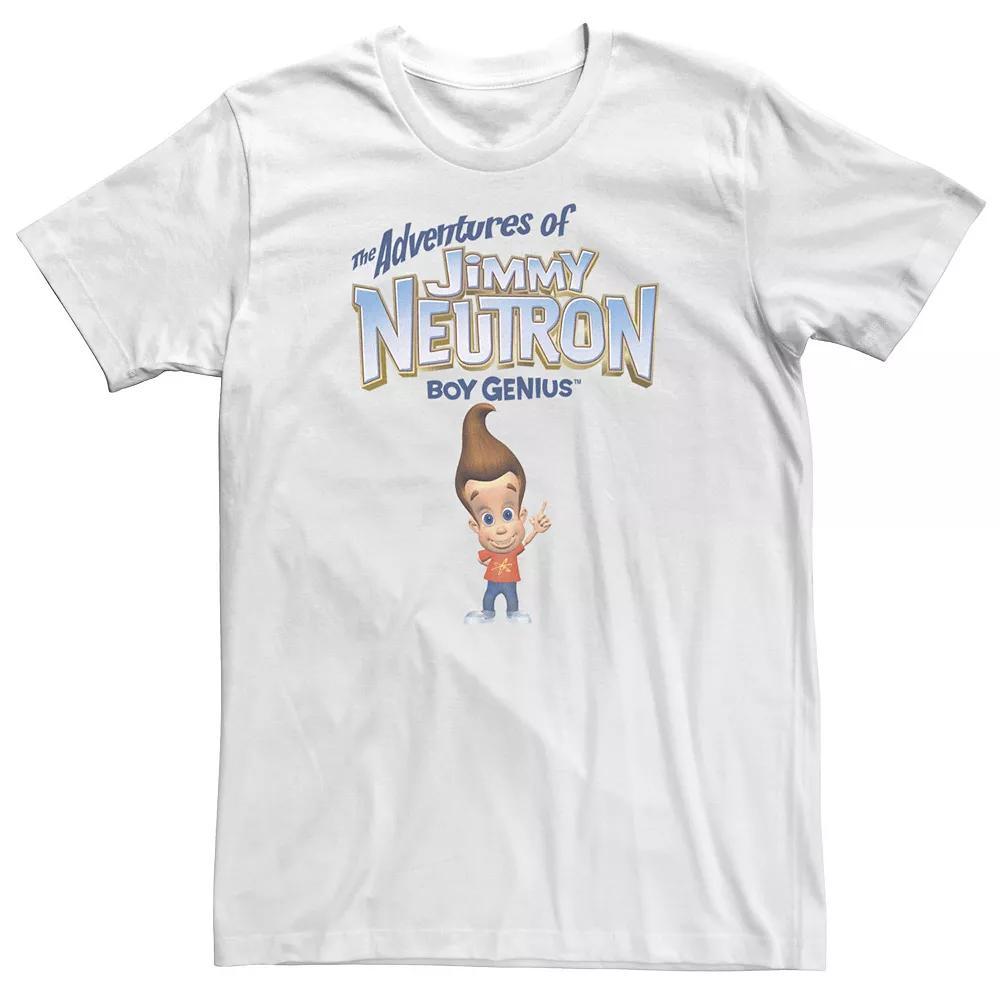 Big & Tall Nickelodeon Jimmy Neutron Boy Genius Pointing Portrait Tee, Men's, Size: 4XL Tall, White Product Image
