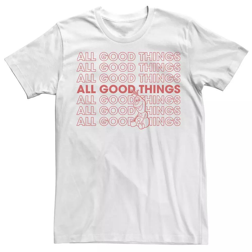 Men's Frozen Olaf All Good Things Short Sleeve Tee,  Product Image