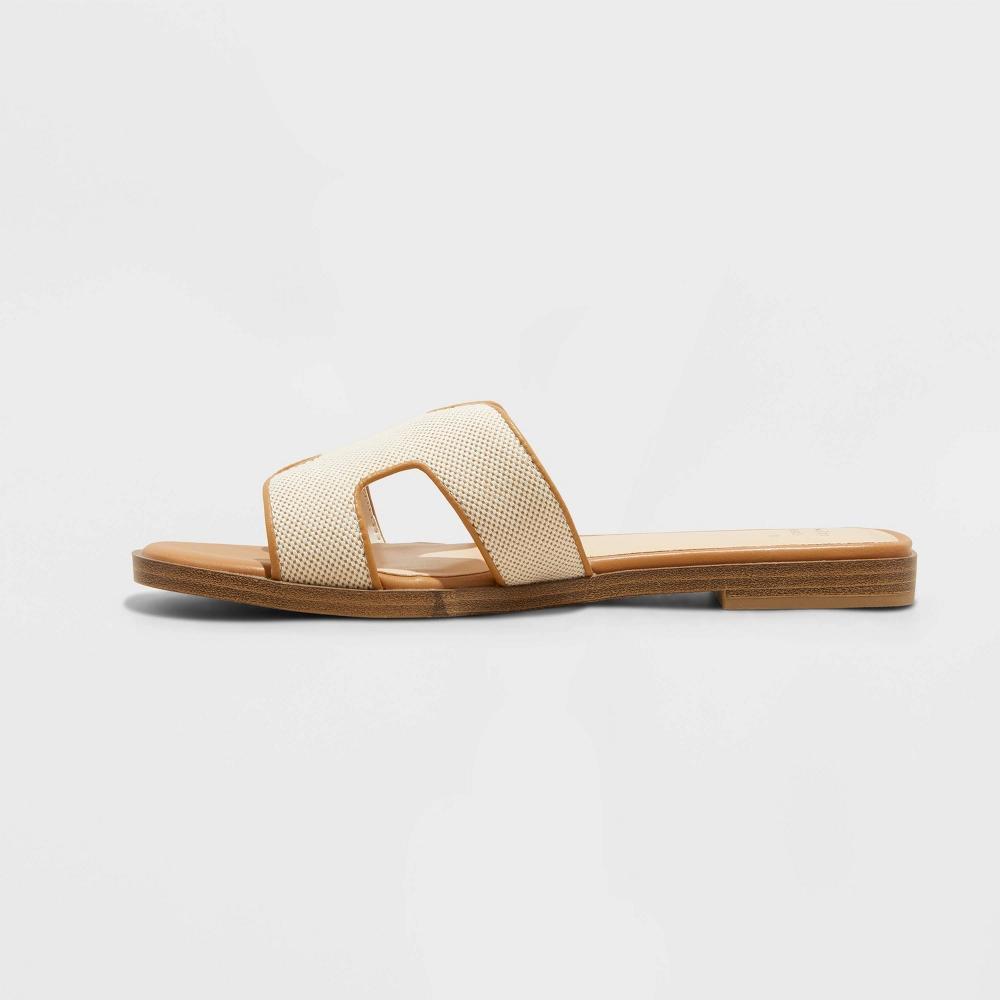 Womens Nina H-Band Slide Sandals - A New Day Khaki 10 Product Image