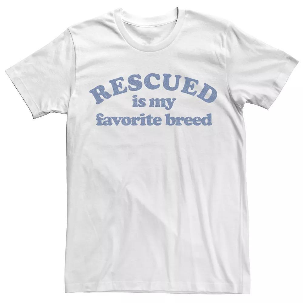 Men's Rescued Is My Favorite Breed Tee,  Product Image
