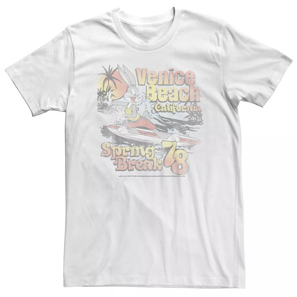 Big & Tall Looney Tunes Bugs Bunny Venice Beach Spring Break 78 Tee, Men's,  Product Image
