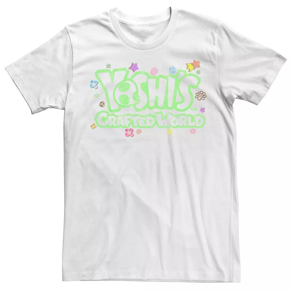 Men's Nintendo Yoshi's Crafted World Floral Logo Tee,  Product Image