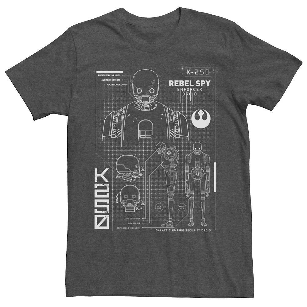 Men's Star Wars K2SO Schematic Tee,  Product Image
