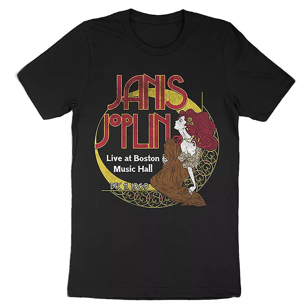 Men's Janis Joplin Moon Dreams Tee, Size: Small, Black Product Image