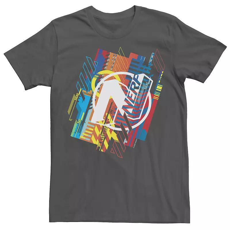 Men's Nerf N Glitched Logo Tee, Size: XL, Grey Product Image