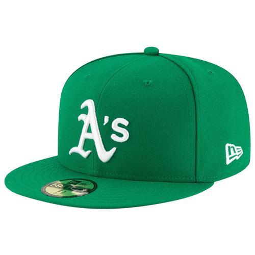 Men's New Era Green Oakland Athletics Alt Authentic Collection On-Field 59FIFTY Fitted Hat,  Product Image