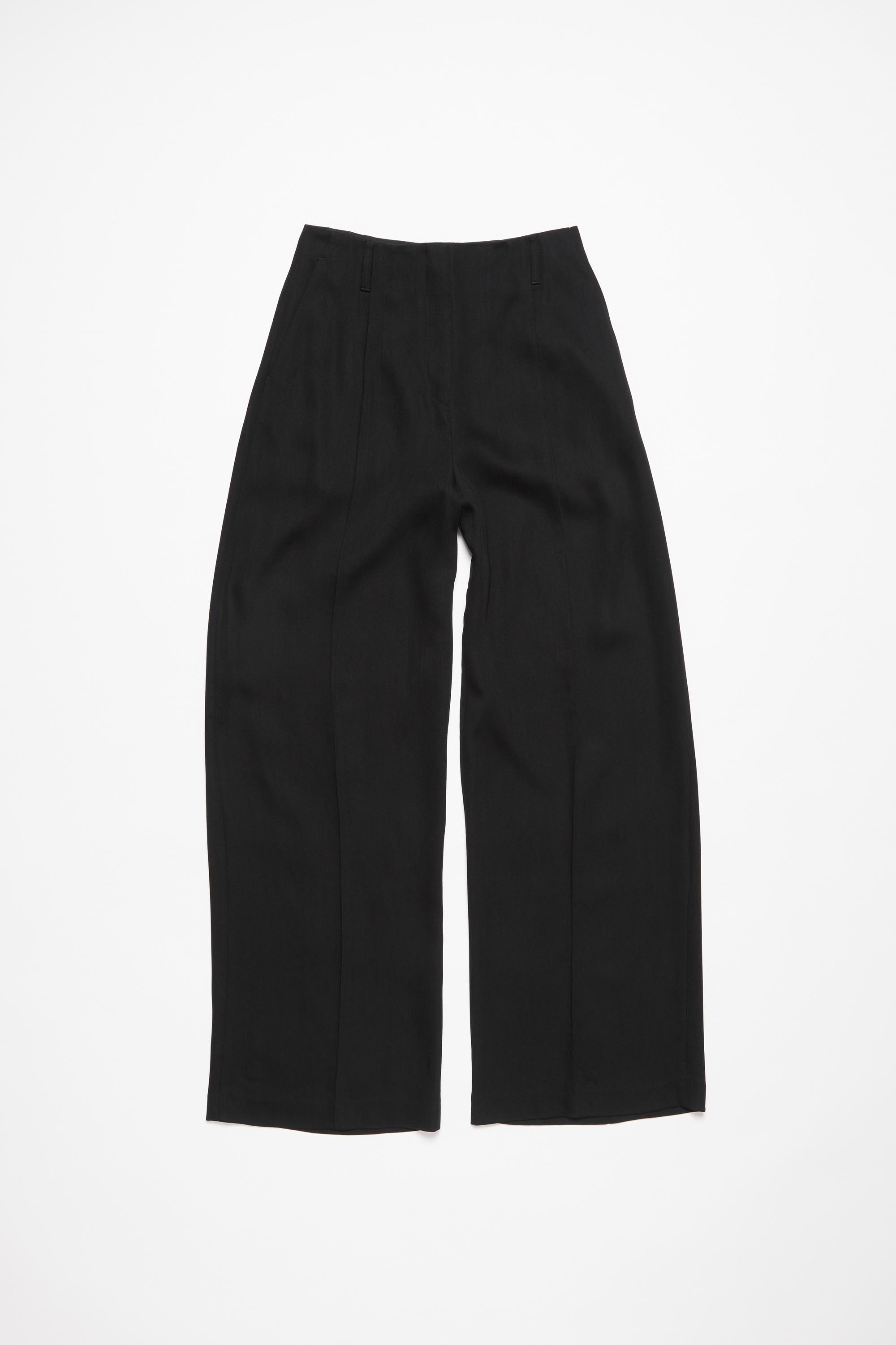 ACNE STUDIOS Tailored Wool Blend Trousers In Black Product Image