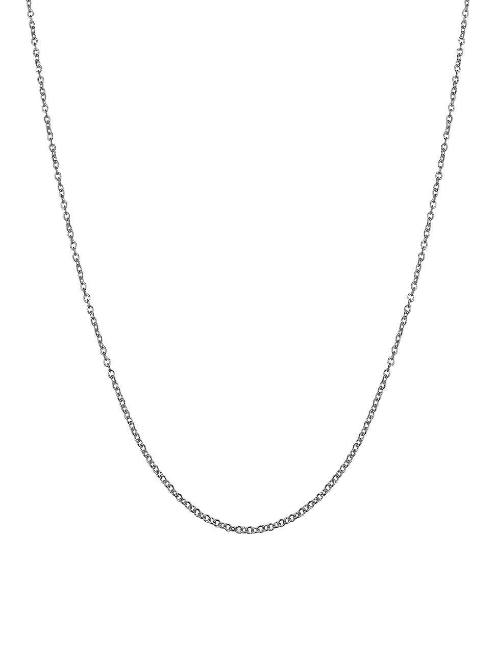 Womens 14K White Gold Rimini Rolo Chain Product Image