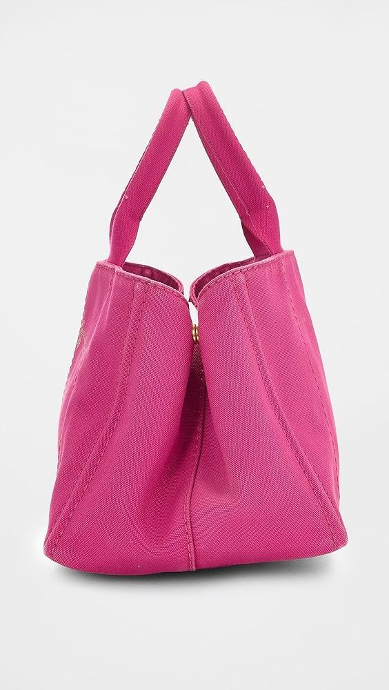 What Goes Around Comes Around Prada Pink Canvas Canapa Logo Tote | Shopbop Product Image