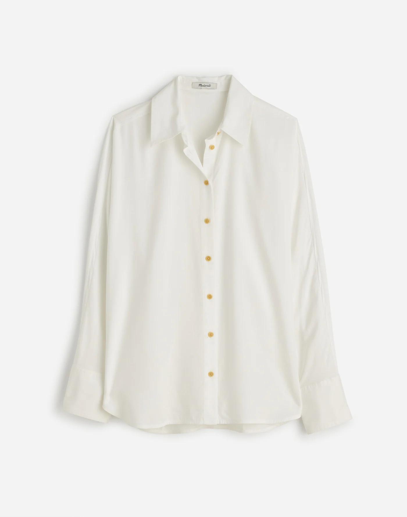 Relaxed Dolman Button-Up Shirt Product Image