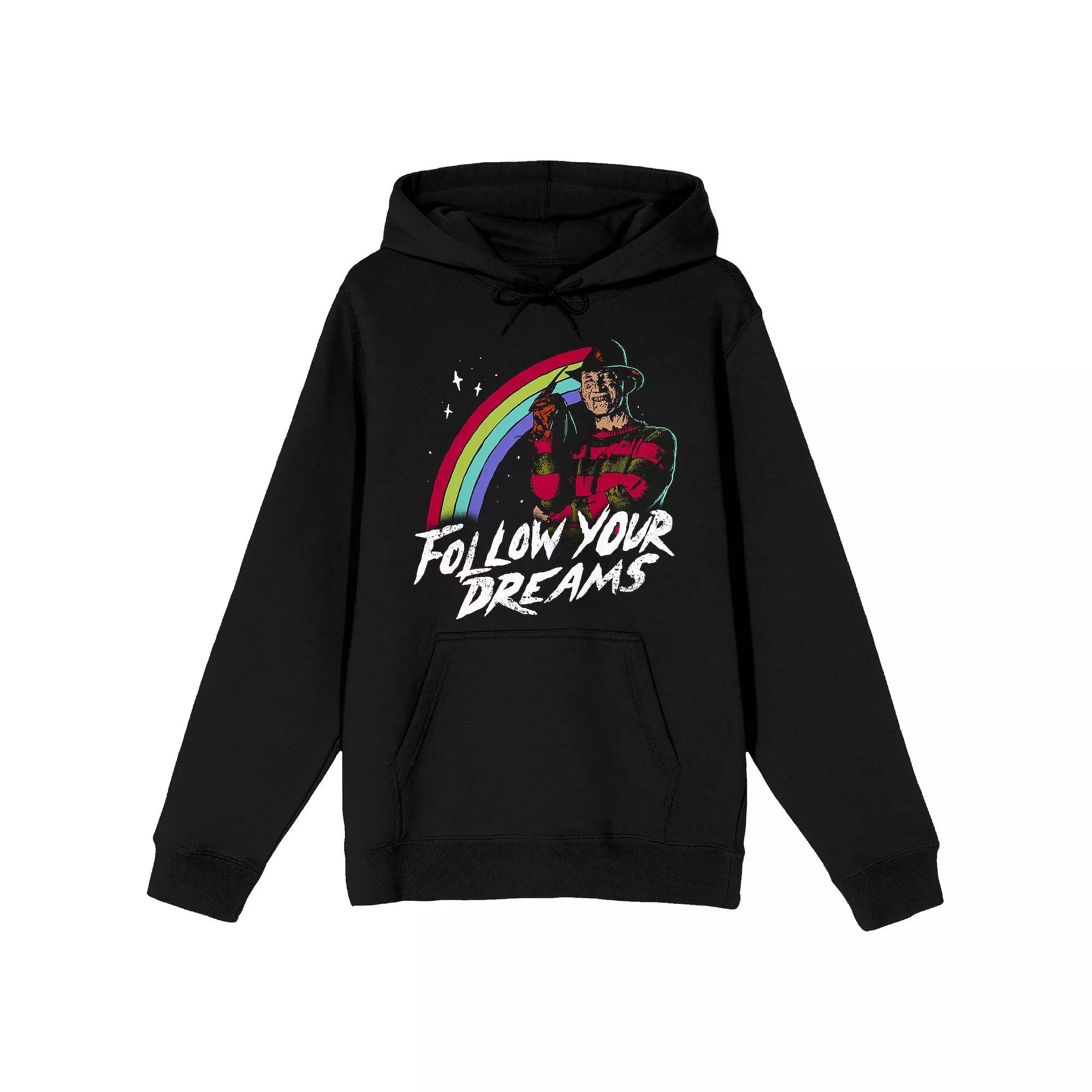 Men's Nightmare On Elm Street Hoodie, Size: XL, Black Product Image