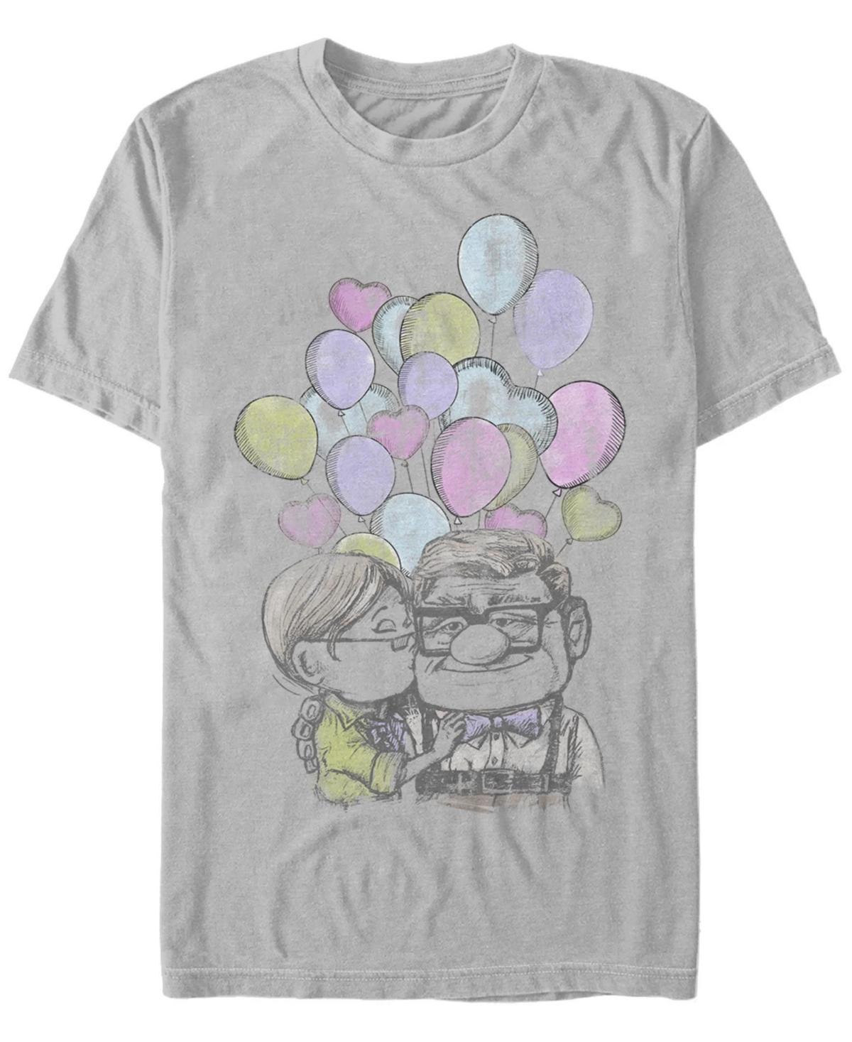 Disney / Pixar's Up Carl And Ellie Men's Valentine's Day Tee, Size: XL, Silver Product Image