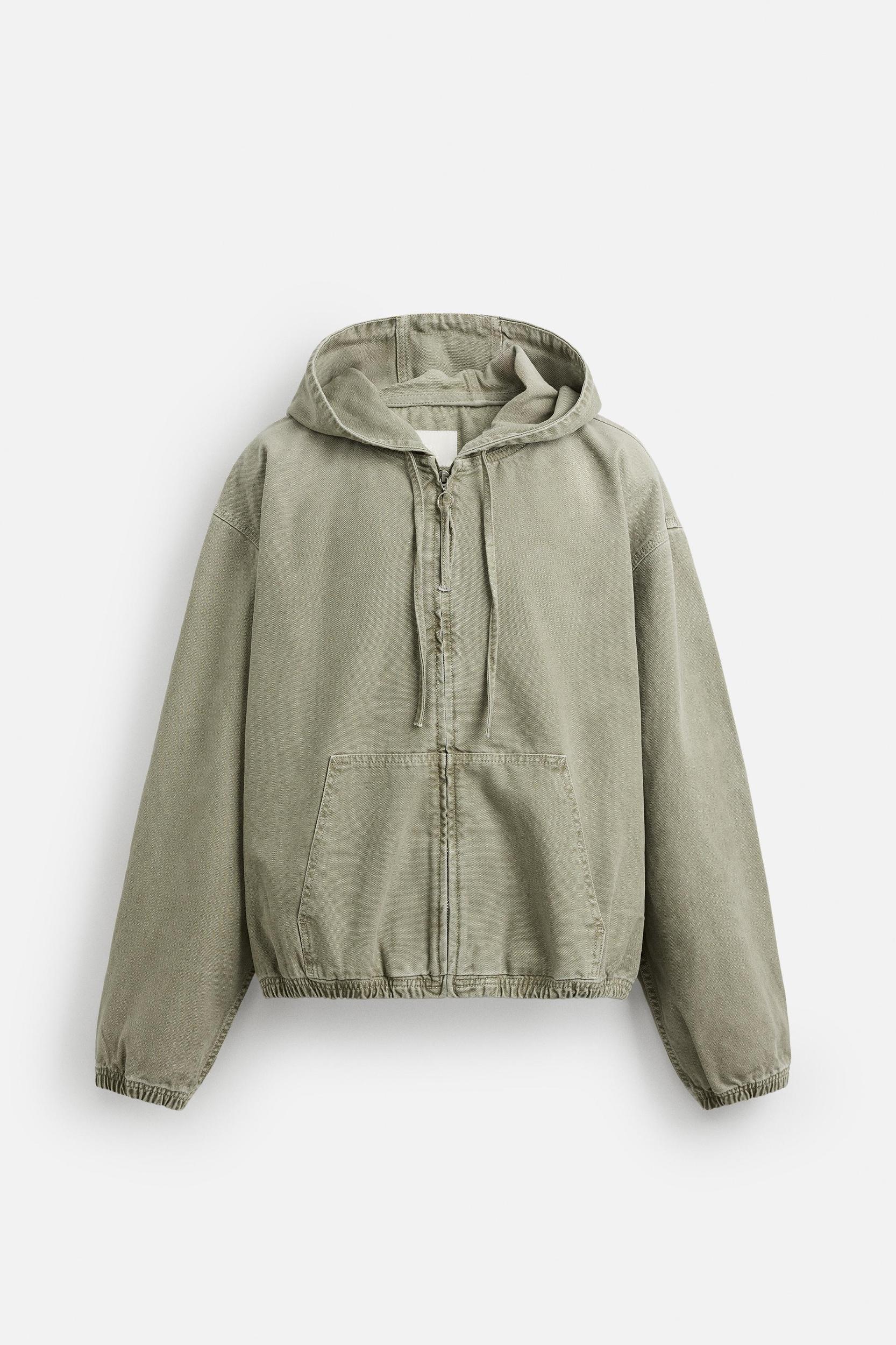 WASHED HOODED JACKET Product Image