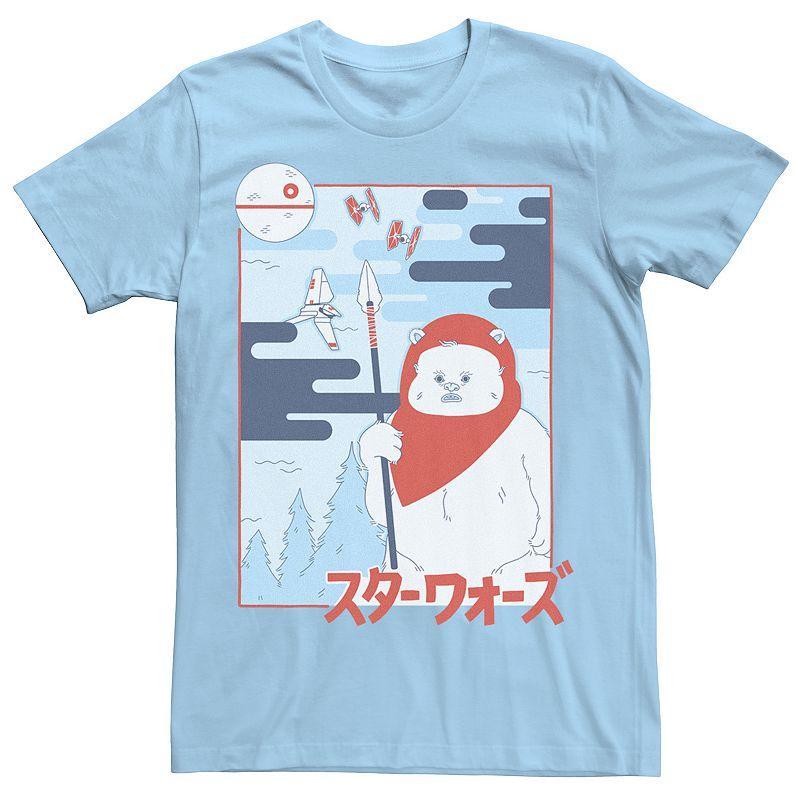 Men's Star Wars Kanji Ewok Pop Poster Tee, Size: Small, White Product Image