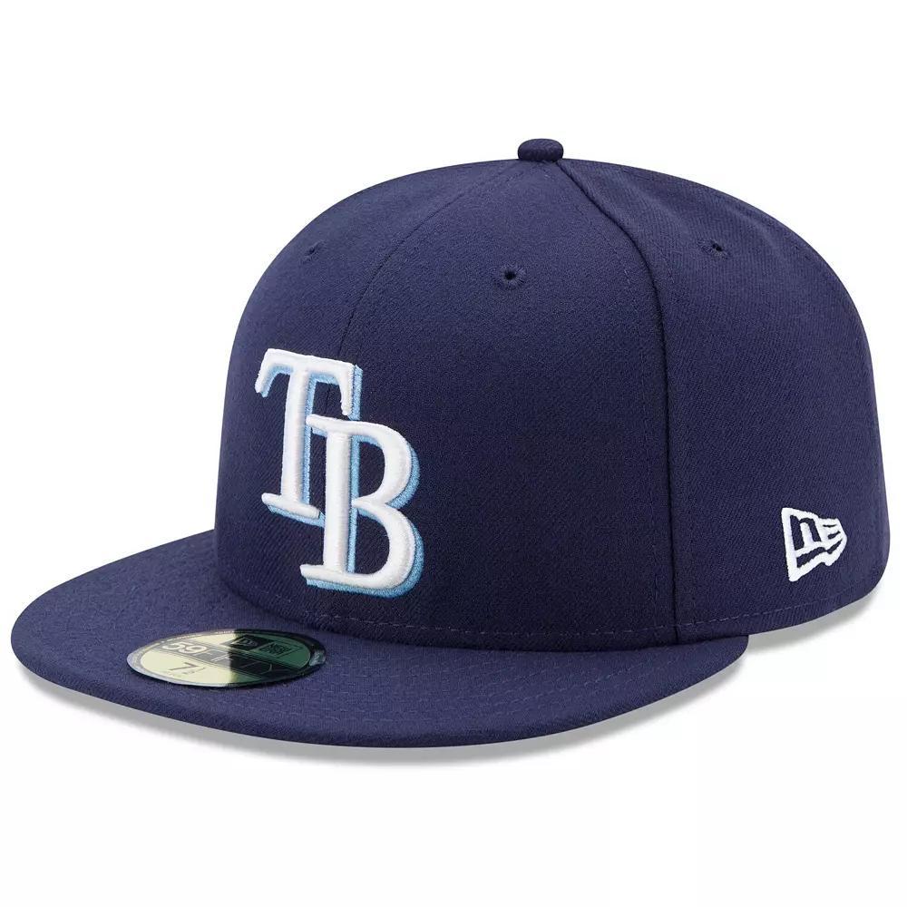 Men's New Era Navy Tampa Bay Rays Game Authentic Collection On-Field 59FIFTY Fitted Hat,  Product Image